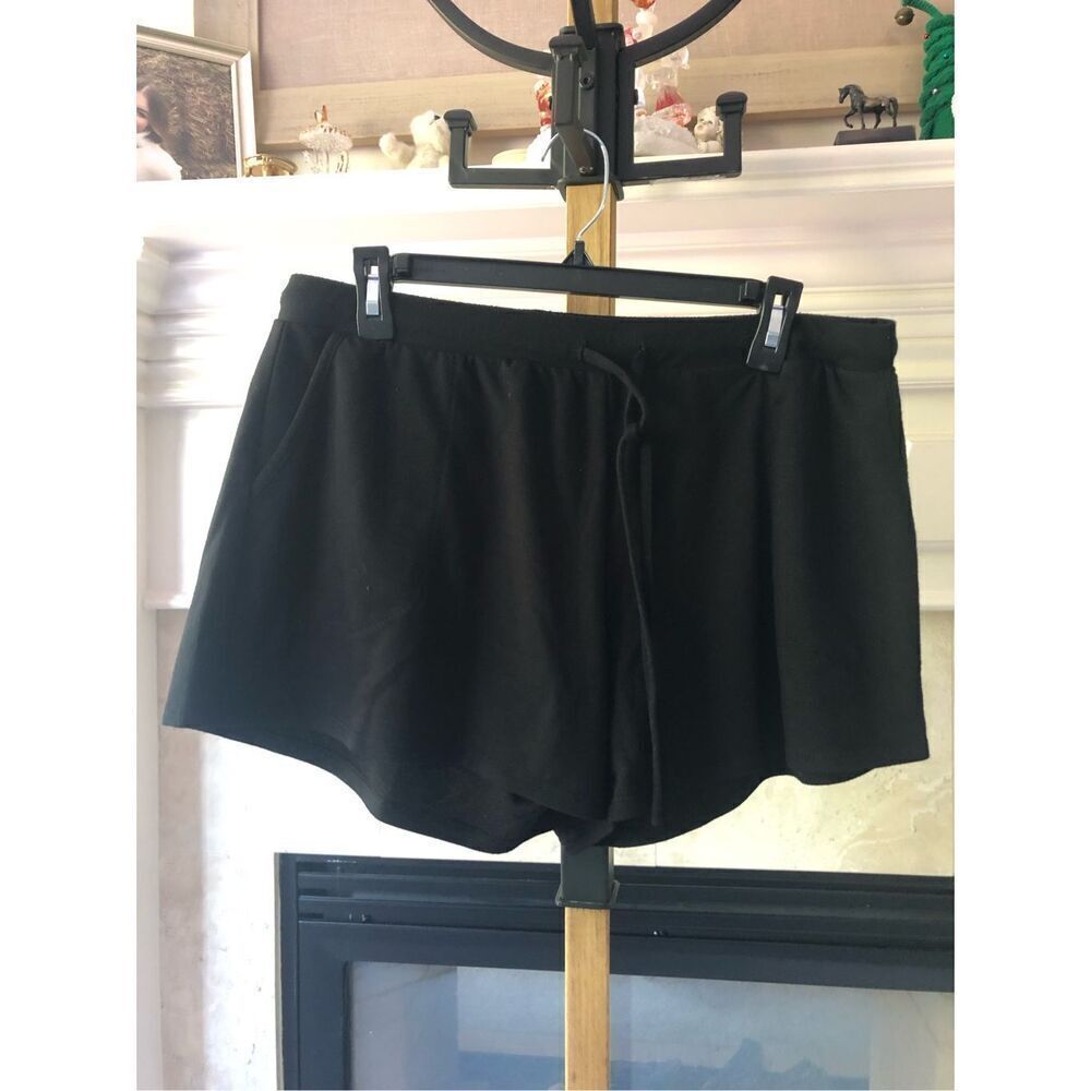 🌼5for$25🌼 Flora By Flora Nikrooz Women’s Soft Black Draw Strip Waist Shorts